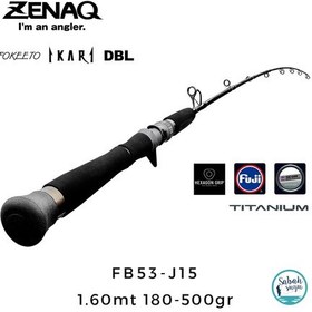 Resim Zenaq Fokeeto Dbl Fb53-j15 İkari 1.60mt 180-500gr 1p Tetikli Jigging Kamış Standart 