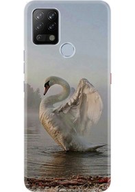 Resim Tecno Pova Kılıf Resimli Silikon Swan 1343 