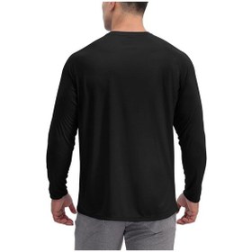 Resim Rich Erkek Siyah-beyaz-lavicert 3'lü Paket Basic Uzun Kollu Tişört Sporcu Body T-shirt Lacivert 
