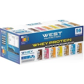 Resim West Nutrition Whey Protein Tozu 56 Servis Saşe Mix Aroma 
