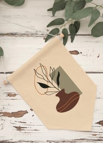 Resim Oturma Odası Duvar Dekoru, Pinterest Oda Dekoru, Boho Kanvas Flama Askılı Duvar Örtüsü NO:479 - Renkli - 24 / 30 x 40 