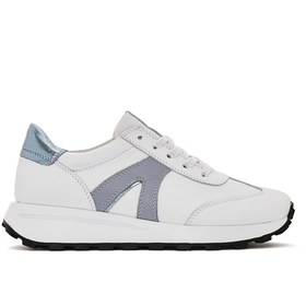 Resim Derimod Kadın Beyaz Bağcıklı Deri Sneaker 25SFD372218 