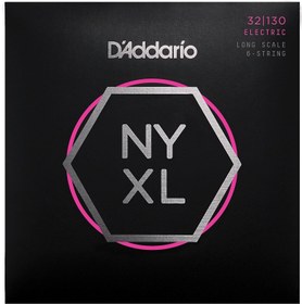 Resim D'Addario NYXL32130 NYXL Nickel 6 Telli Bas Gi̇tar Teli - Regular Light (32-130) 