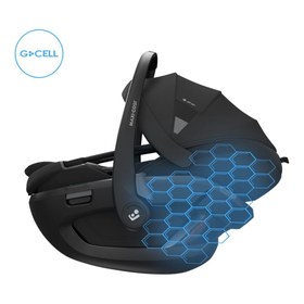 Resim Maxi-Cosi Coral SlidePro Tam Yatabilen Modüler 0-13 Kg Ana Kucağı ve Oto Koltuğu Onyx Black 