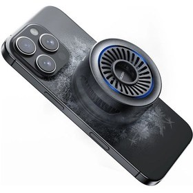 Resim Telesın Manyetik Cep Telefonu Radyatörü Pro Soğutucu Fan Soğutucu Cep Black 