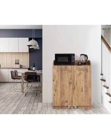 Resim Evistro Kiler Dolabı 2 Kapaklı Kısa 90 Derece Açılır Kapak Çok Amaçlı Mutfak Dolabı Atlantik Çam 