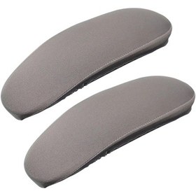 Resim Suntek 2 Parça Ofis Sandalyesi Kol Kılıfları Koruyucuları Açık Gri S 