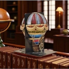 Resim Retro Metal Balon Kitap Tutucu | Renkli Dekoratif Kitap Stop 18x13x19 CM 