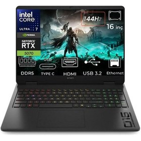 Resim HP Omen 16-AM0047NT CD8M5EA-K11 Ultra 7 255H 48 GB 4 TB SSD 8 GB RTX5070 16" Free Dos Dizüstü Bilgisayar 