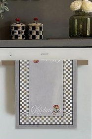 Resim Gri Sepetli Fırın Mutfak Havlusu 30X50Cm 