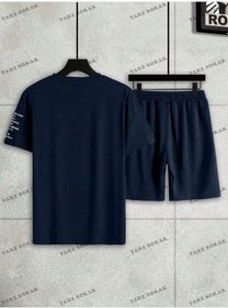 Resim Tarzsokak Homme Erkek Yazılı Baskılı T-shirt Ve Şort Takım Siyah 