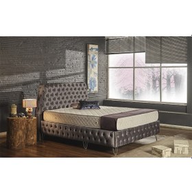 Resim Nivabaza Niva Eylül Sandıklı Baza Başlık Metal( Krom) Ayaklı Yatak Hariç 