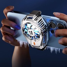 Resim Telefon Soğutucu Fan, -1° dereceye kadar anlık Optimum 2 kademeli Soğutma ((25dB Sessiz Çalışma)) 