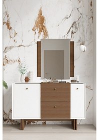 Resim Modalife Linen Aynalı Şifonyer Vizon 