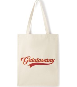 Resim Gsstore Galatasaray Oval Logolu Gabardin Bez Torba Çanta 35 40cm U251330 Ekru 