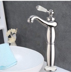 Resim Fause Yüksek Çanak Rustik Lavabo Bataryası Vintage Ksl100 