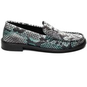 Resim Bestello Bağcıksız Neolit Taban Loafer 101-mng-14 Kadın Ayakkabı Yesıl Yılan 