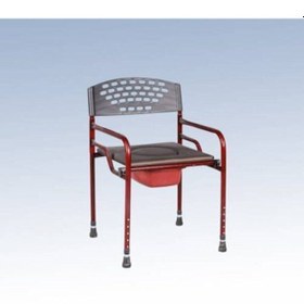 Resim Siyah Deri Döşemeli Klozet Yükseltici Katlanabilir Tuvalet Yükseltici Sandalyesi 