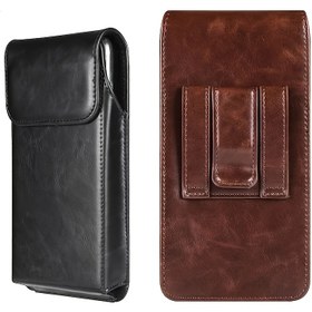 Resim Vintage Stil Telefon Bel Çantası, Dikey Manyetik Toka, Evrensel Akıllı Telefon Kılıfı, Apple, Oppo, Redmi, Vivo, Huawei - İş Casual, Non, Sadece Kuru Temizleme, Taktik Bel Çantası | Şık Cüzdan | Manyetik Kapatma, Telefon Çantası 