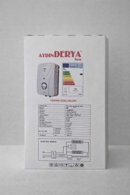 Resim PERİ AYDIN DERYA NEW 7500W ELEKTRİKLİ ANİ SU ISITICI (ŞOFBEN) - DUŞ SETLİ 