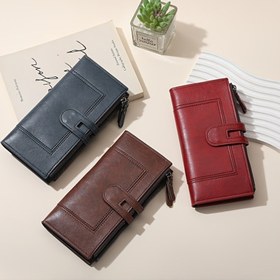 Resim Zuolaiwt Kadın Uzun Cüzdan - Telefon Çantası ve Organizatör, Çoklu Kart Yuvası, Fermuarlı Kapatma, Şık Kahverengi/Kırmızı/Siyah - Günlük, Resmi, Seyahat İçin - Lüks Kadın Cüzdanı, Günlük Gereçler, Moda Aksesuarı, Yüksek Kaliteli Malzeme, Moda Tutkunlar İçin 