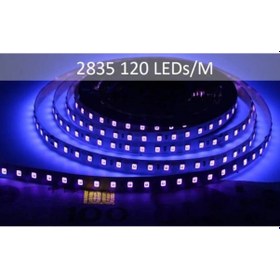 Resim 12 Volt 120 Ledli 2835 Smd Uv Silikonlu Dış Mekan 5 Metre Şerit Led 