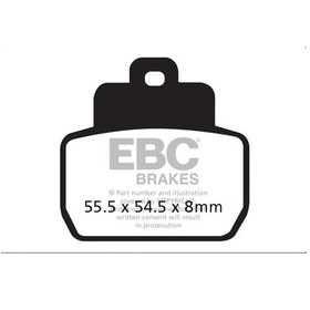Resim Ebc Fren Balatası Carbon Sfac425 Pıaggıo Vespa X8 X9 Mp3 125 250 (531408576) 