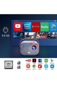Resim Bix Vega Iı Android Projeksiyon Cihazı Full Hd 1920x1080 4k Desteği 200 Ansı Lümen Wifi Bluetooth Ak 