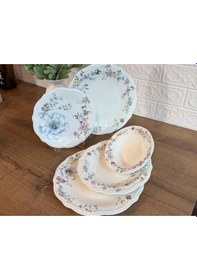 Resim Porser Aveline Fulya 24 Parça Yemek Takımı Beyaz 