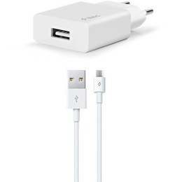 Resim Ttec SmartCharger 10.5W USB-A Seyahat Şarj Aleti Ve Micro Usb Kablo 1.2m Beyaz 