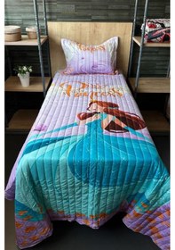 Resim Sindirella Tek Kişilik Kapitoneli Yatak Örtüsü 180x240 Cm Çok Renkli 