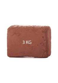 Resim Kahverengi Seramik Hamuru 3 KG Kırmızı Seramik Çamuru Çömlek Kil 
