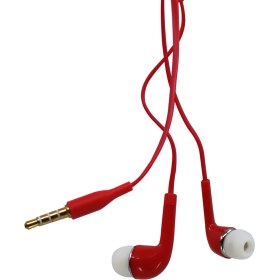 Resim Nettech NT-112 Stereo 3.5 mm Kablolu Kulakiçi Kulaklık Kırmızı 