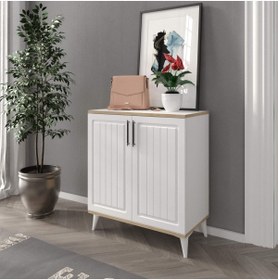 Resim Baby Darling Latte 4 Bölmeli Ayakkabılık %100 Mdf 