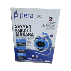 Resim Pera 3x2,5 mm 40 Metre Makaralı Plastik Seyyar Kablo Monofaze 
