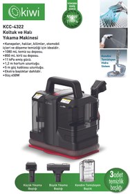Resim Kiwi Kcc-4322 Koltuk Ve Halı Yıkama Makinesi Siyah 