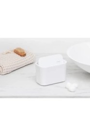 Resim Banyo Çöp Kutusu, Beyaz, Tek Boyut 