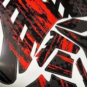 Resim Cfmoto 450SR Racing Sport Kırmızı Motosiklet Kaplaması 