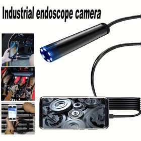 Resim 5mm Kanalizasyon Endoskopu Borular Tipi C Mini Kamera, Otomotiv İnceleme Kamerası Boreskobu - Android için 1/10m kablo 