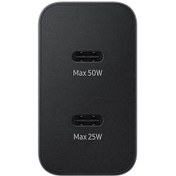 Resim Samsung EP-T5020XBEGWW 50W İkili USB-C Hızlı Şarj Aleti 