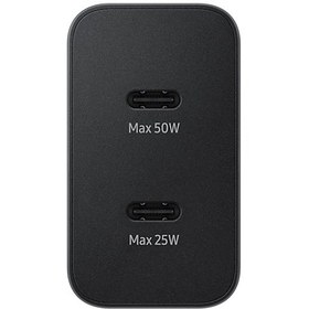 Resim Samsung EP-T5020XBEGWW 50W İkili USB-C Hızlı Şarj Aleti 