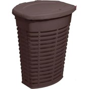 Resim Metra Shop Palm Kirli Çamaşır Sepeti Kahverengi Iç Kısım Kahverengi M-E44-10-10 