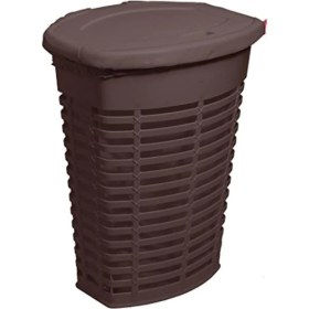 Resim Metra Shop Palm Kirli Çamaşır Sepeti Kahverengi Iç Kısım Kahverengi M-E44-10-10 