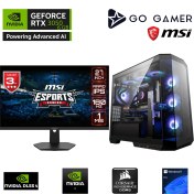 Resim Go Gamer GA2225DP Amd Ryzen 9 9950X3D / 64GB Ddr5 6000MHZ / 2tb Nvme SSD 6000-5000MB-SN / RTX3050 6gb / 240MM Sıvı Soğutma / Msı 27" 180Hz. / Windows 11 Pro Masaüstü Bilgisayar 