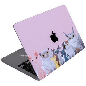 Resim Apple Uyumlu MacBook Pro Kılıf 13inç M1-m2 Sticker Kaplama Laptop Koruyucu A2338 İle Animal03 Açık Pembe 