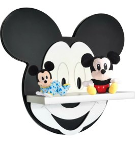 Resim Famesmob Mickey Mouse Çocuk Odası Rafı Siyah - Beyaz 