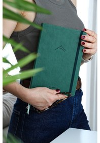 Resim A5 Bullet Journal Noktalı Defter 140 Gr. 80 Yaprak Forest Koyu Yeşil 