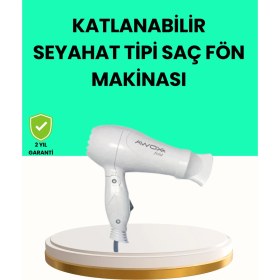 Resim Epilons Katlanabilir Seyahat Tipi Saç Kurutma Makinesi Çift Kademeli Ayar 