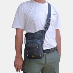 Resim Lederax Motorcu Kurye Bacak ve Bel Çantası LD242 - Sarı - Siyah 