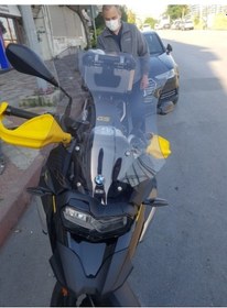 Resim Zeus Motor 2018-2024 Bmw F 750 Gs Uyumlu Uzun Ön Cam Açık Füme 